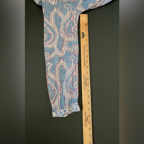 DIAB’LESS Ibiza Paisley women’s baby doll style boho dress, Size M - Picture 12 of 15